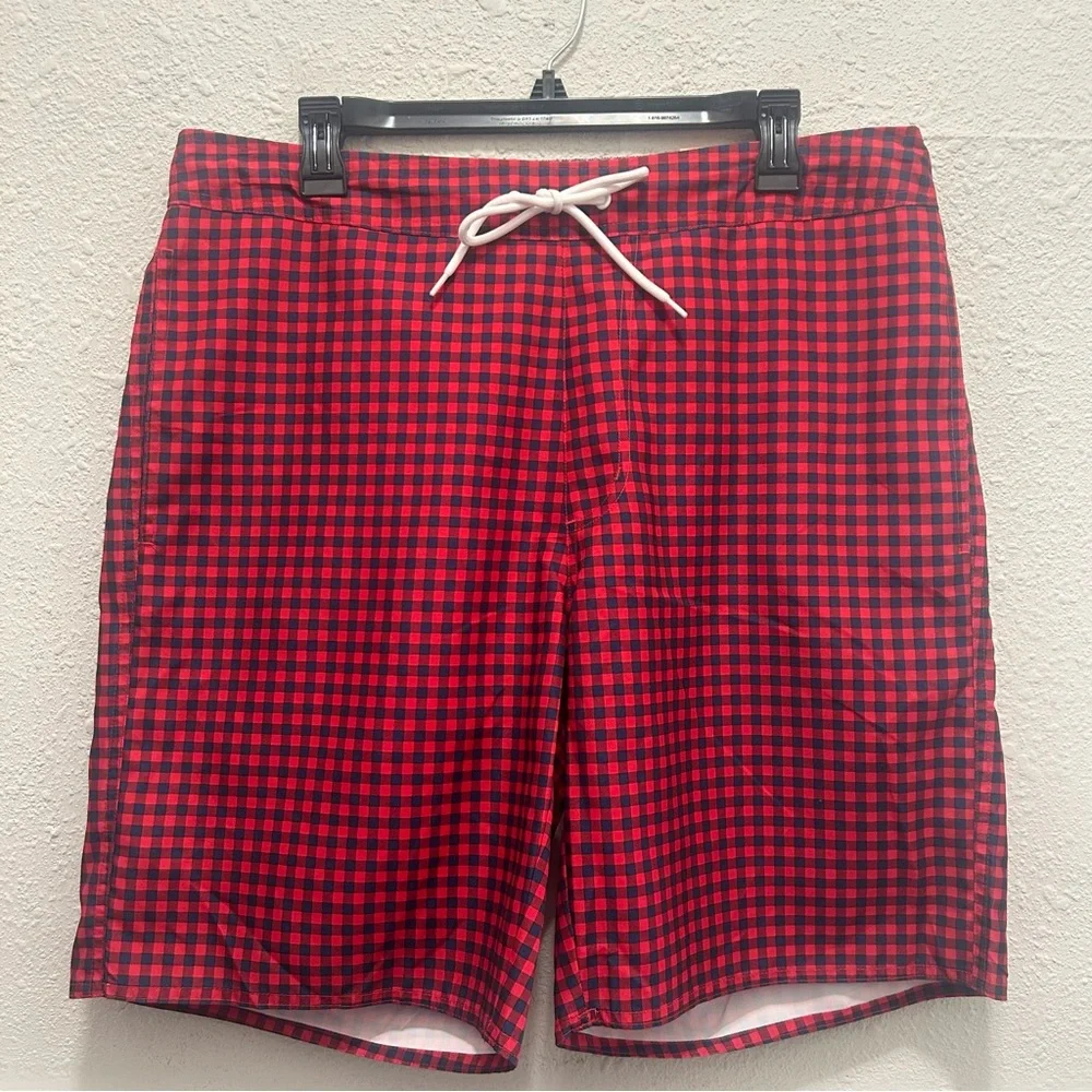 St. John's Bay Red and Navy Gingham 9